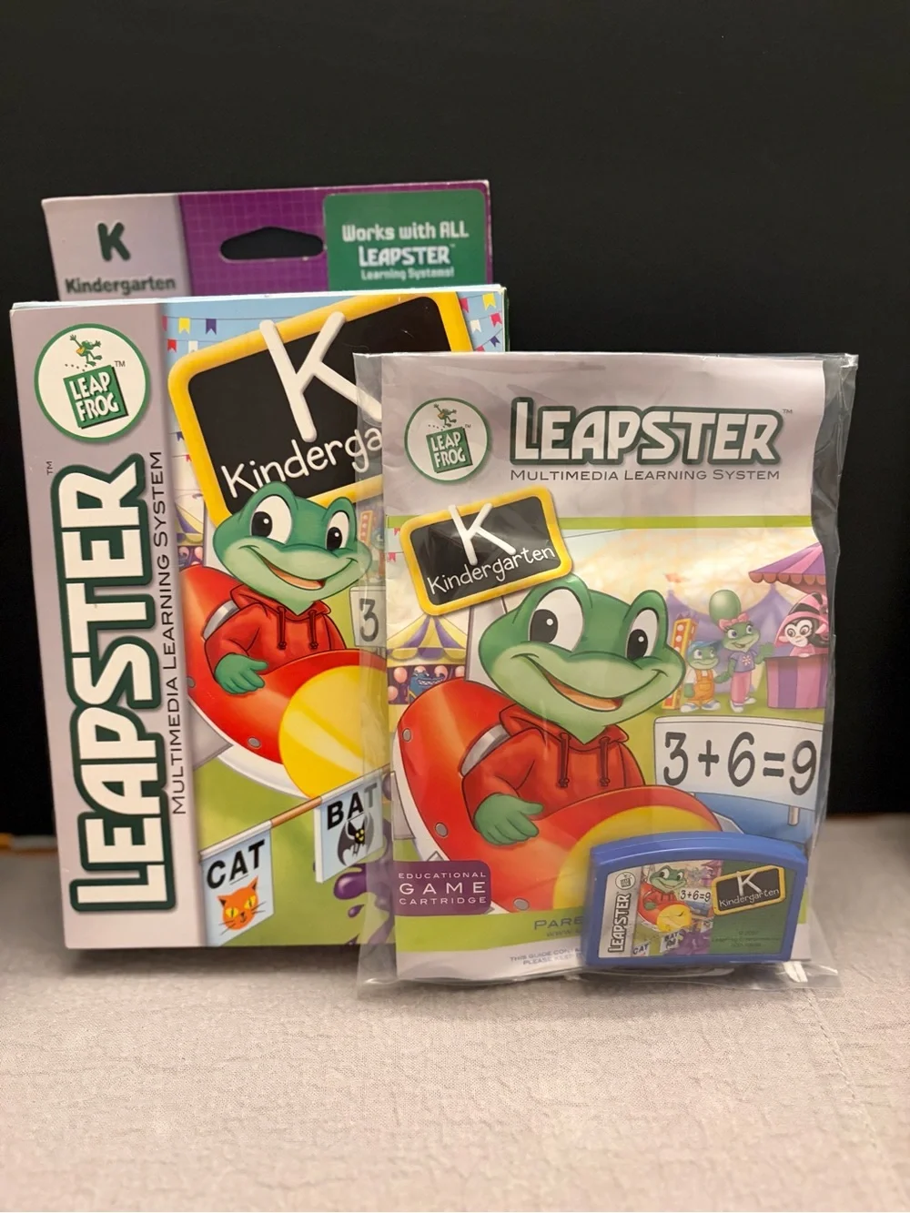 Lot of 6 LeapFrog Leapster Games - 4 Complete in Box CIB, Nemo Dora Incredibles